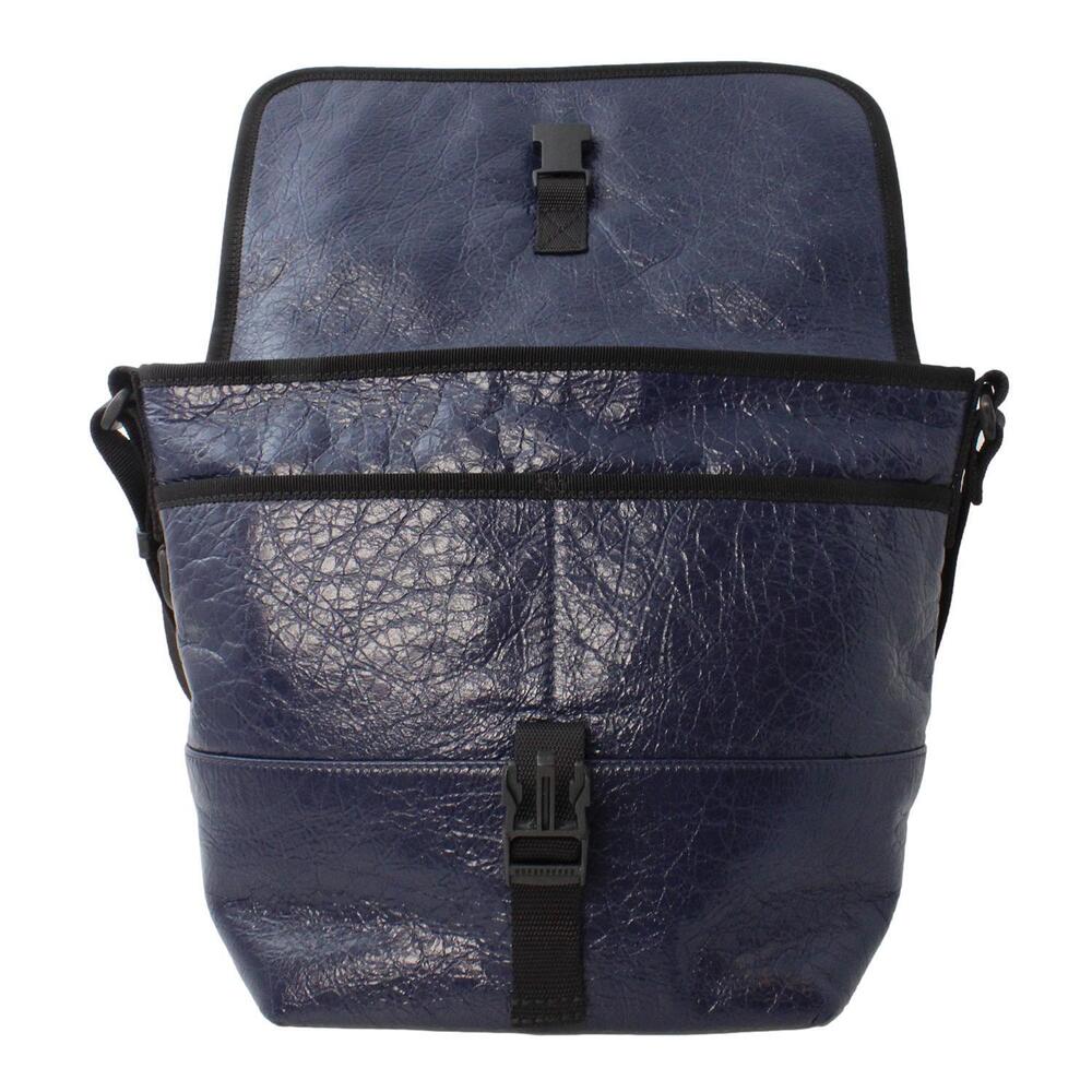 Balenciaga Arena Blue Lambskin Leather Flap Messenger - Picture 6 of 6